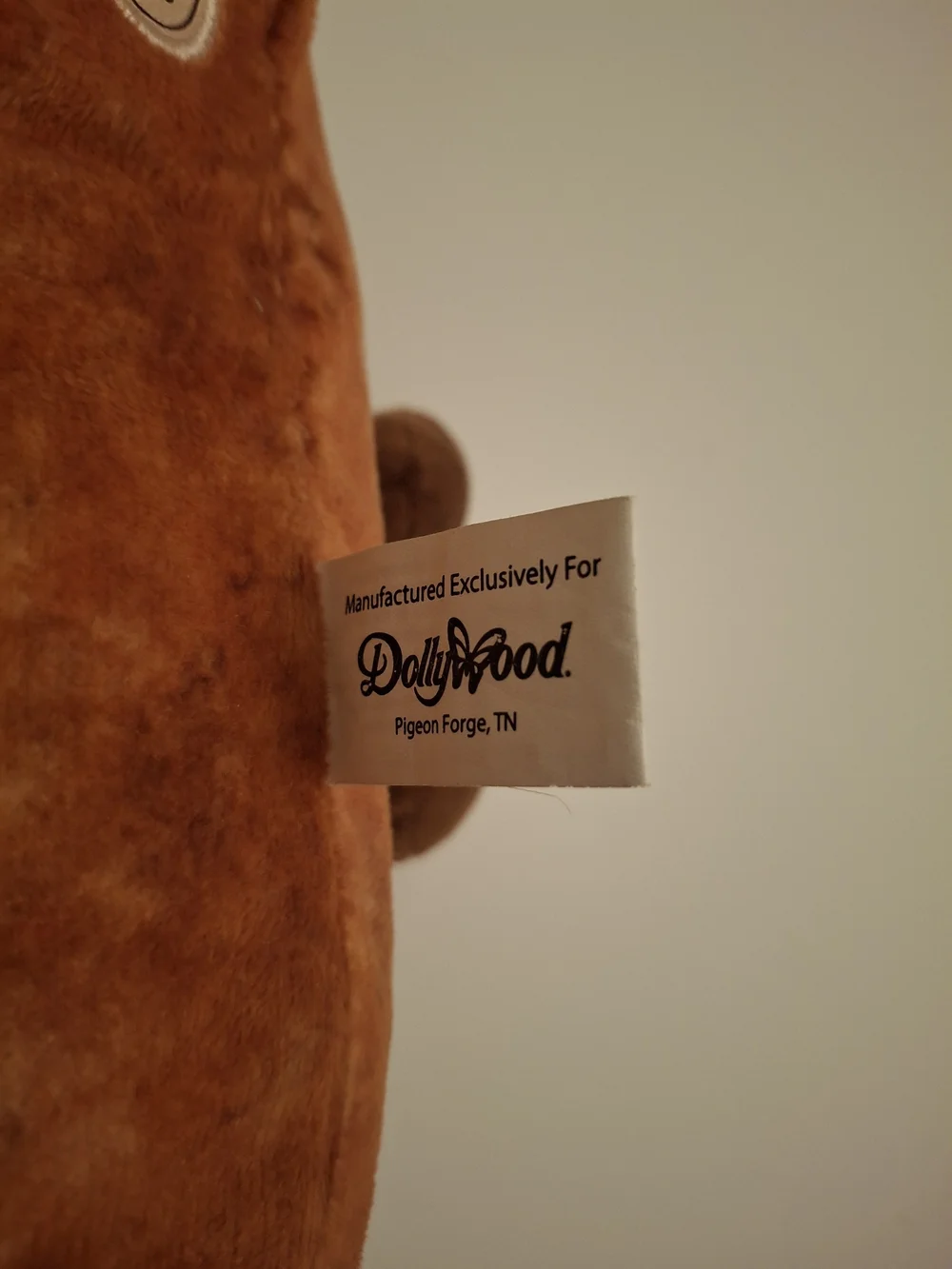 Plush Dollywood Cinnamon Bread Stuffed Animal - Brown